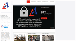 Desktop Screenshot of laproductions.co.uk